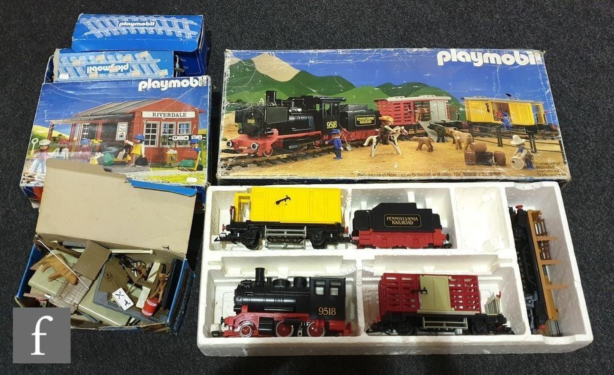 Playmobil 'G' gauge - 4031 Pennsylvania Railroad train set with 2
