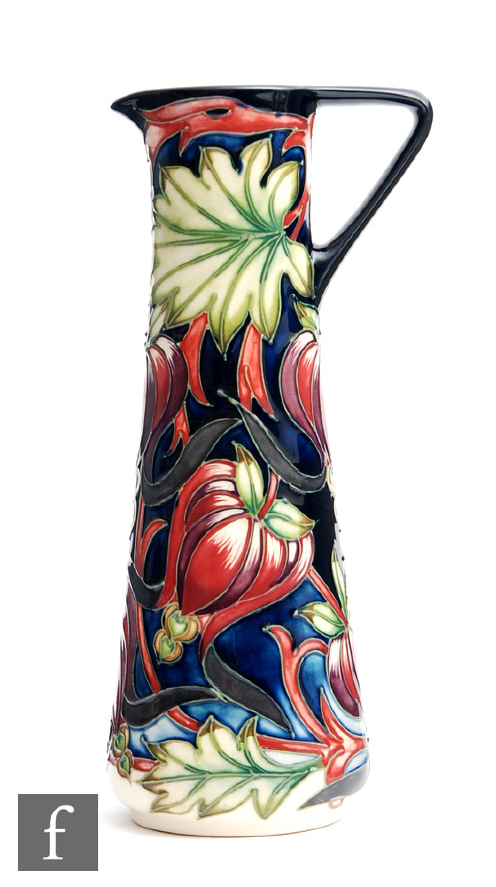 Shirley Hayes - Moorcroft Pottery - A two star collectors club ewer ...